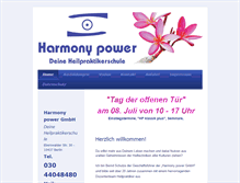 Tablet Screenshot of harmony-power.com